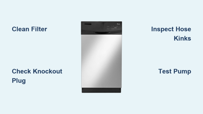 How to Fix Amana Dishwasher Not Draining