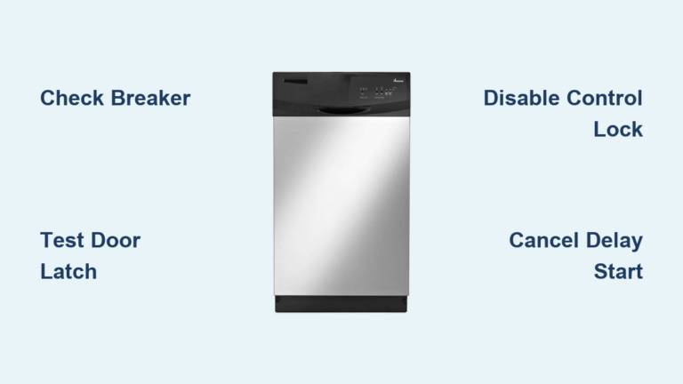 How to Fix Amana Dishwasher Not Turning On