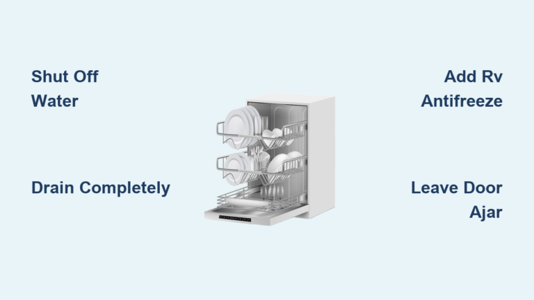 How to Winterize a Dishwasher: Easy Steps