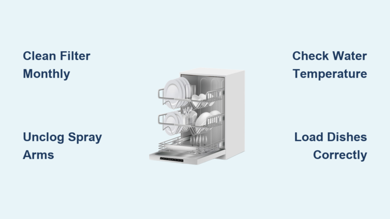 Dishwasher Not Cleaning? Fix It Fast