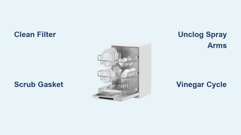 How to Clean Dishwasher with Vinegar and Baking Soda