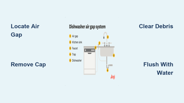 How to Clean Dishwasher Air Gap: Quick Steps
