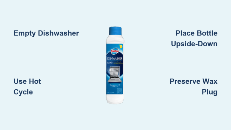 How to Use Glisten Dishwasher Cleaner