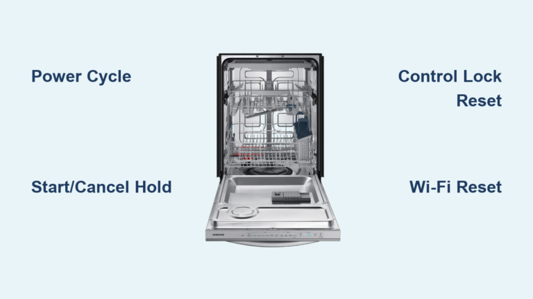 How to Reset Samsung Dishwasher: Quick Steps